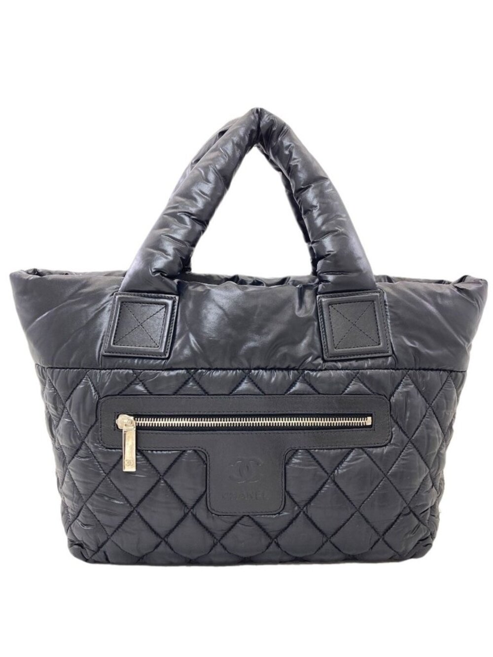 Chanel Coco Cocoon Silver Handbag Nylon